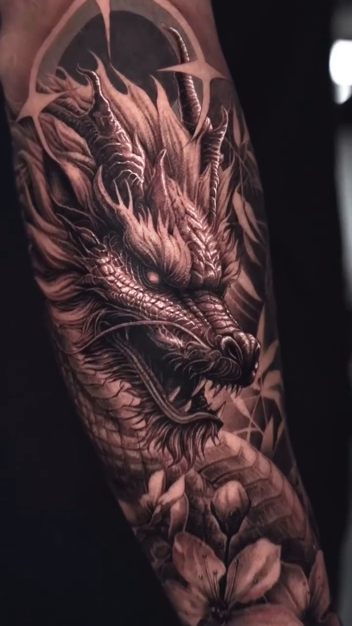 Tattoo by @sumok_tattoo β japanese_irezumi, black_and_grey