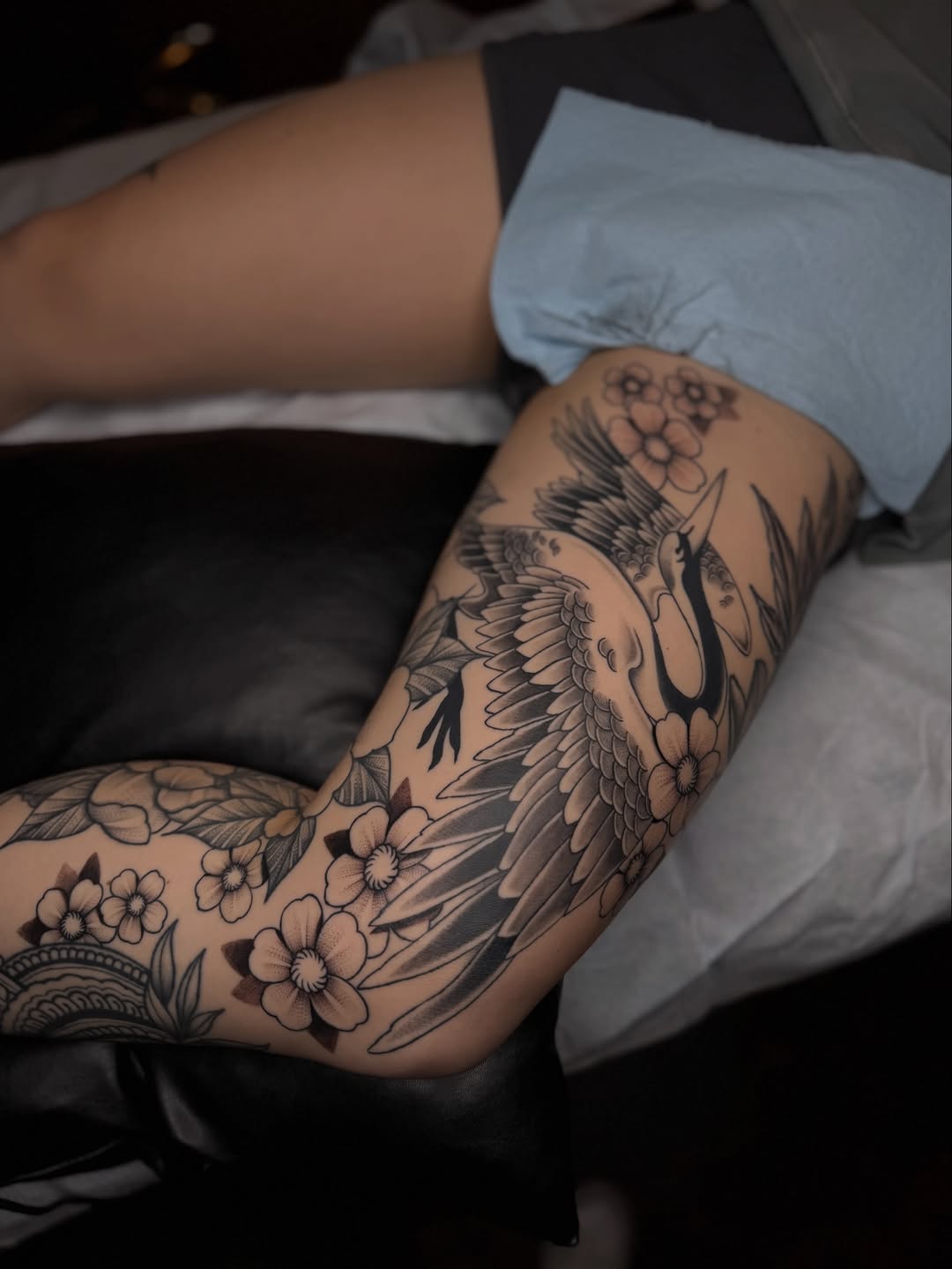 Tattoo by @thepaintedlady_tattoo — japanese_irezumi, black_and_grey
