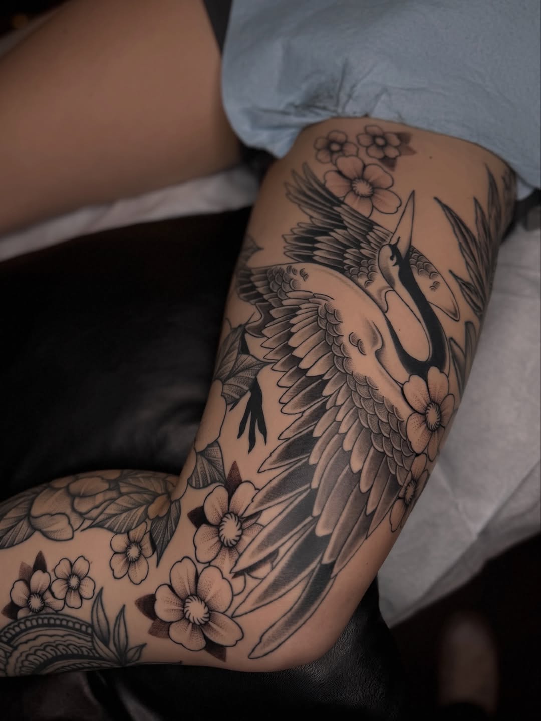 Tattoo by @thepaintedlady_tattoo — japanese_irezumi, black_and_grey