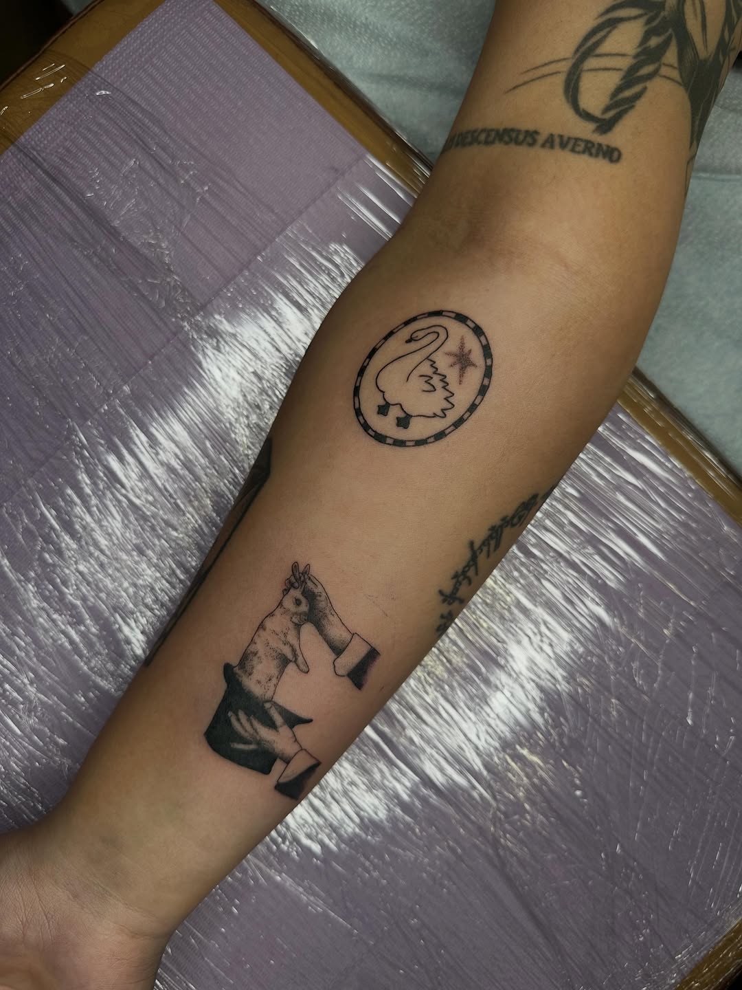Tattoo by @alexgunshefski — illustrative, black_and_grey