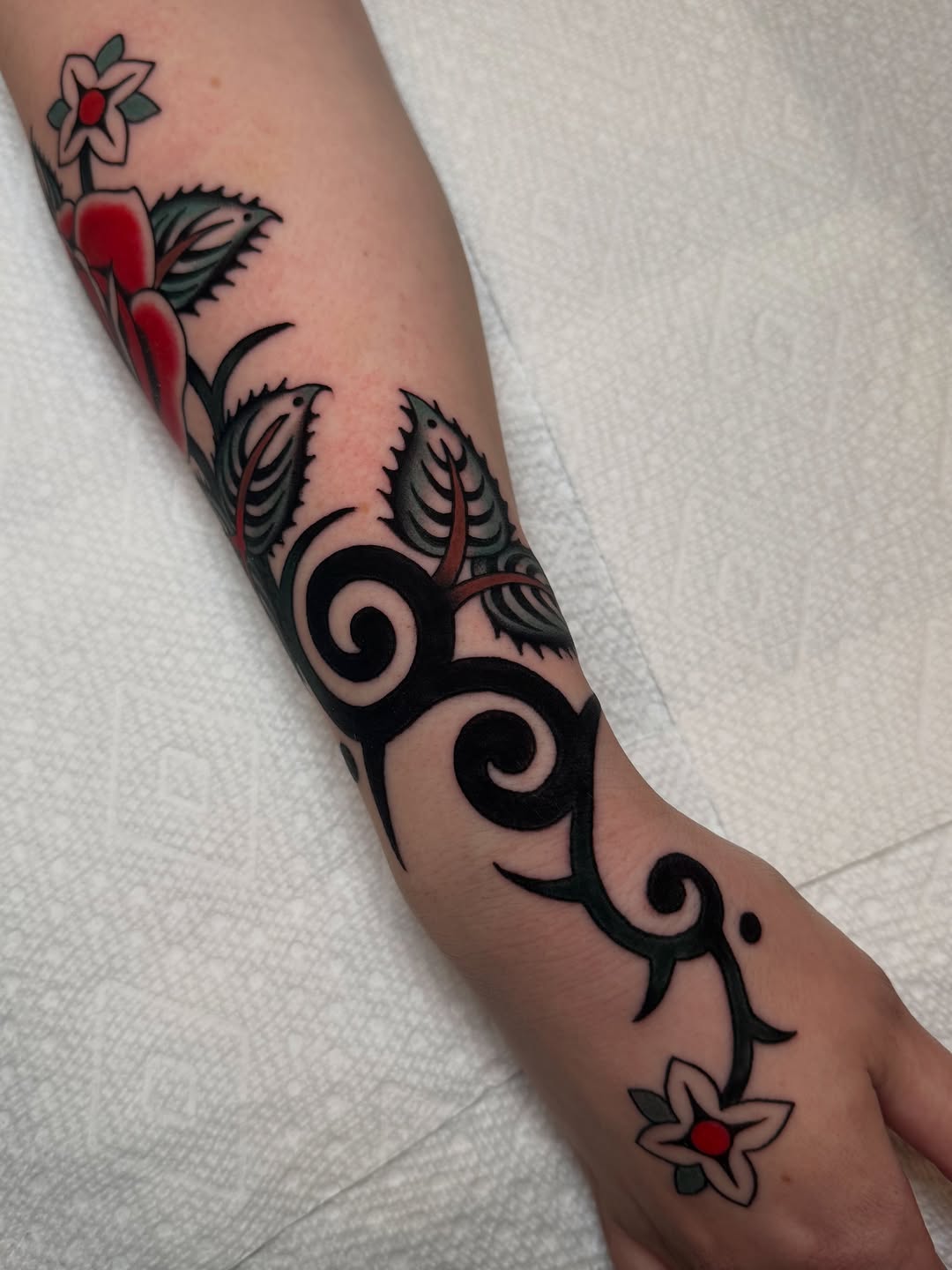 Tattoo by @katierosetattoos โ american_traditional, tribal