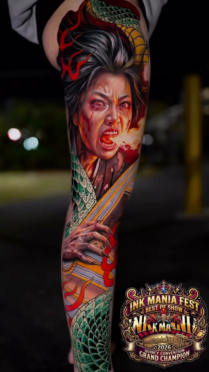 Tattoo by @cdragontattoo — realism, dark_realism
