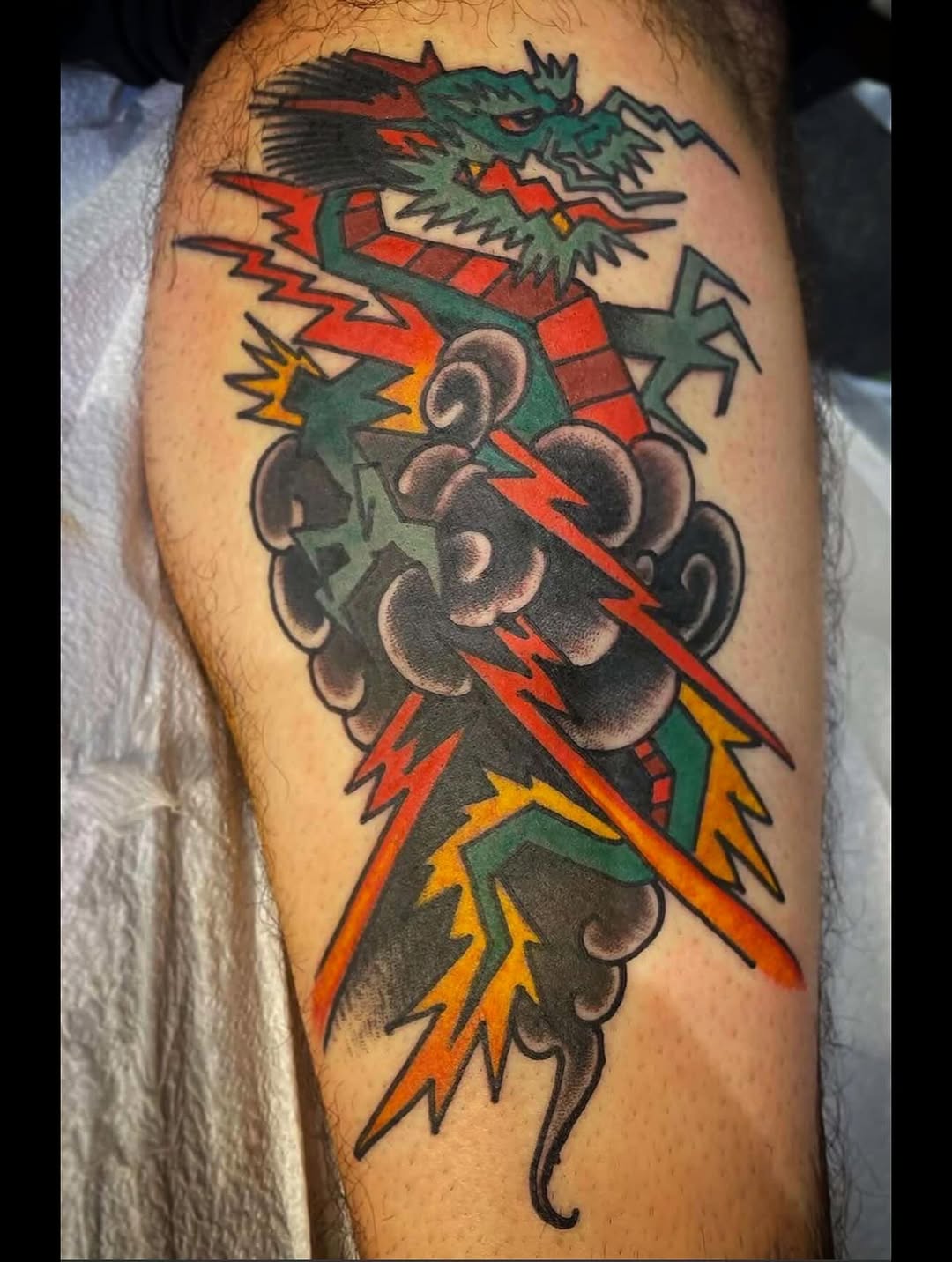 Tattoo by @cesar863 โ japanese_irezumi, american_traditional
