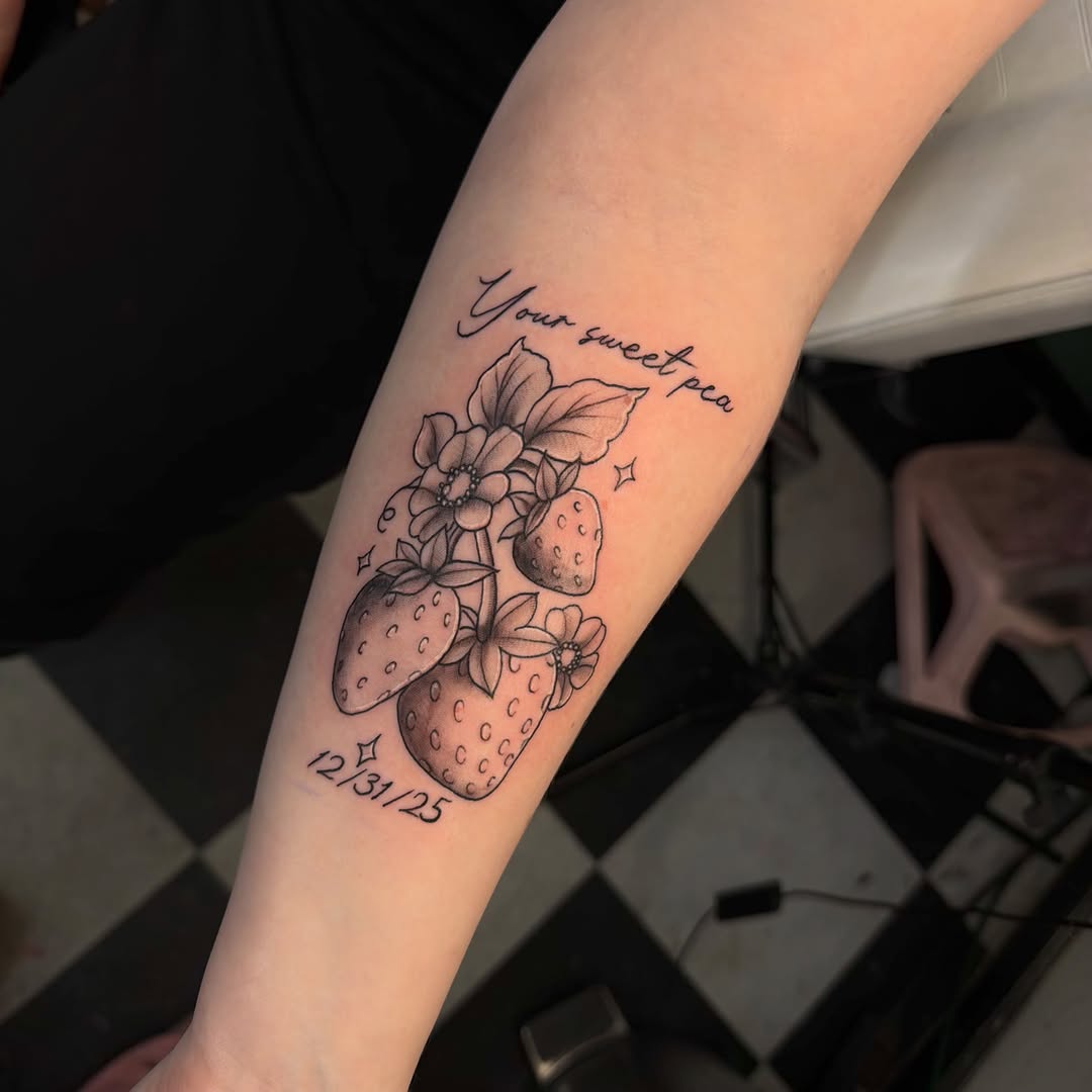 Tattoo by @tattoosbynahla โ fine_line, lettering_script