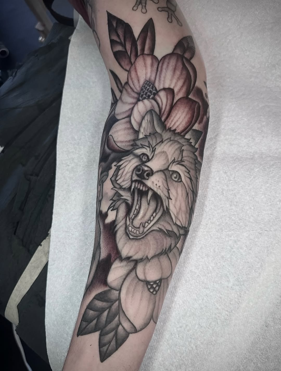 Tattoo by @feraleyes — black_and_grey, realism