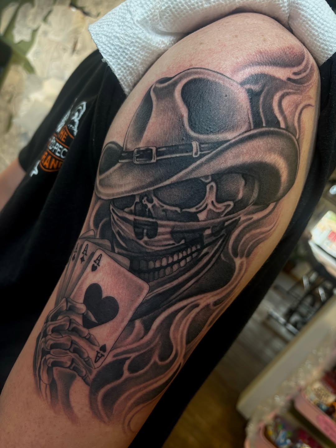 Tattoo by @madelinekristentattoo — black_and_grey, realism