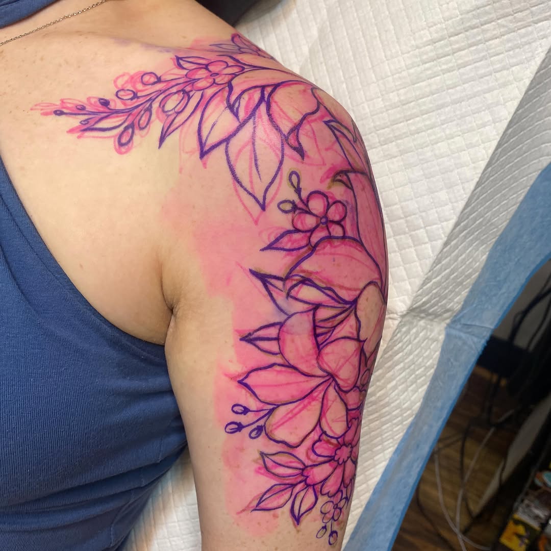 Tattoo by @lady_lively — illustrative, fine_line