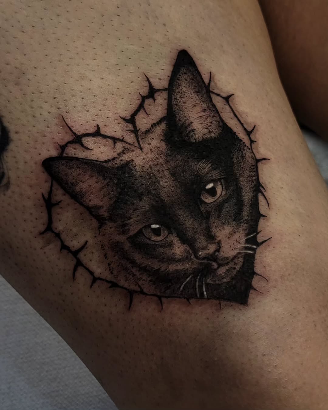 Tattoo by @batsflesh — black_and_grey, illustrative