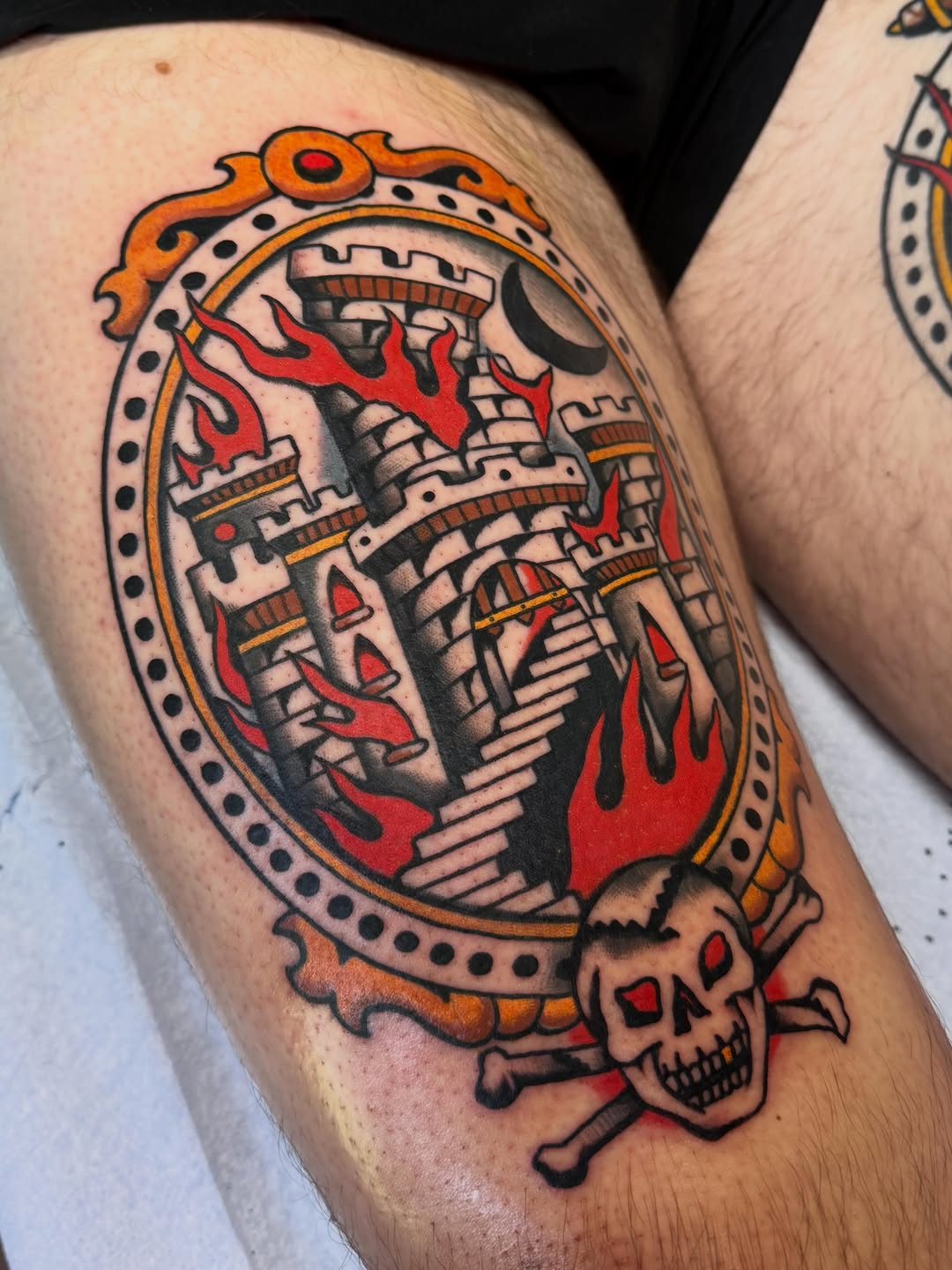 Tattoo by @ryanengels_tattoo — american_traditional, illustrative
