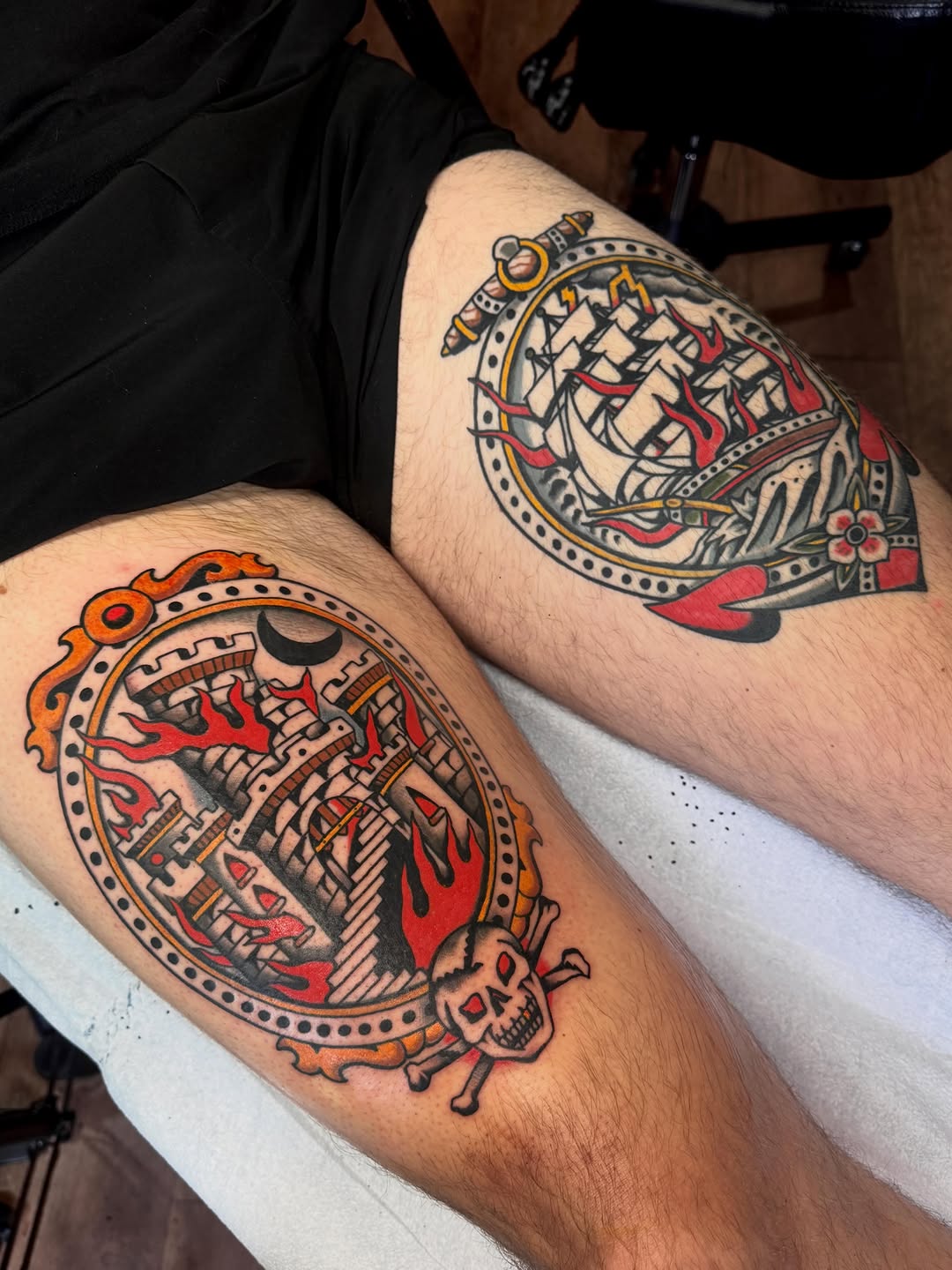 Tattoo by @ryanengels_tattoo — american_traditional, illustrative