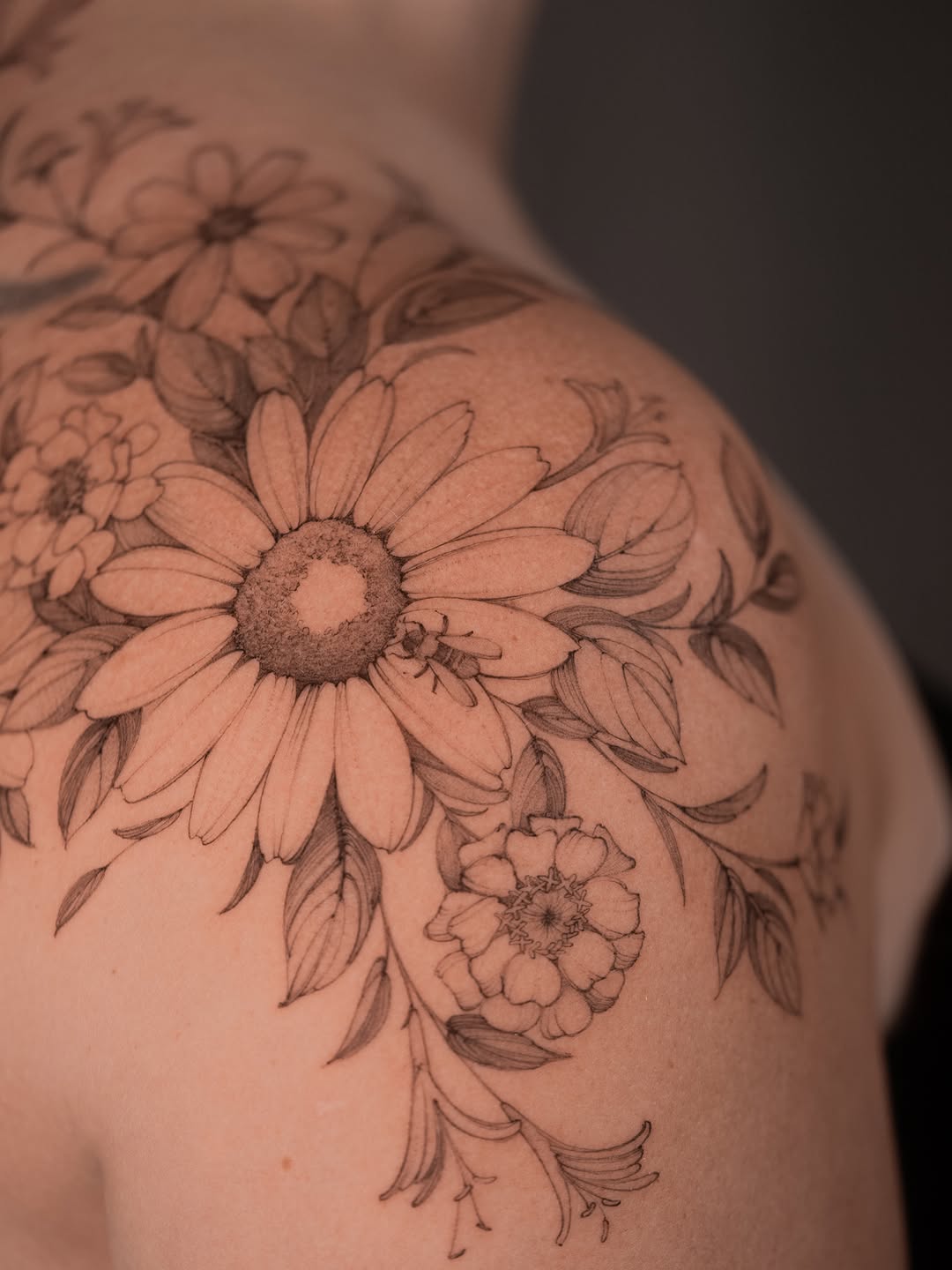 Tattoo by @shekhme โ fine_line, black_and_grey