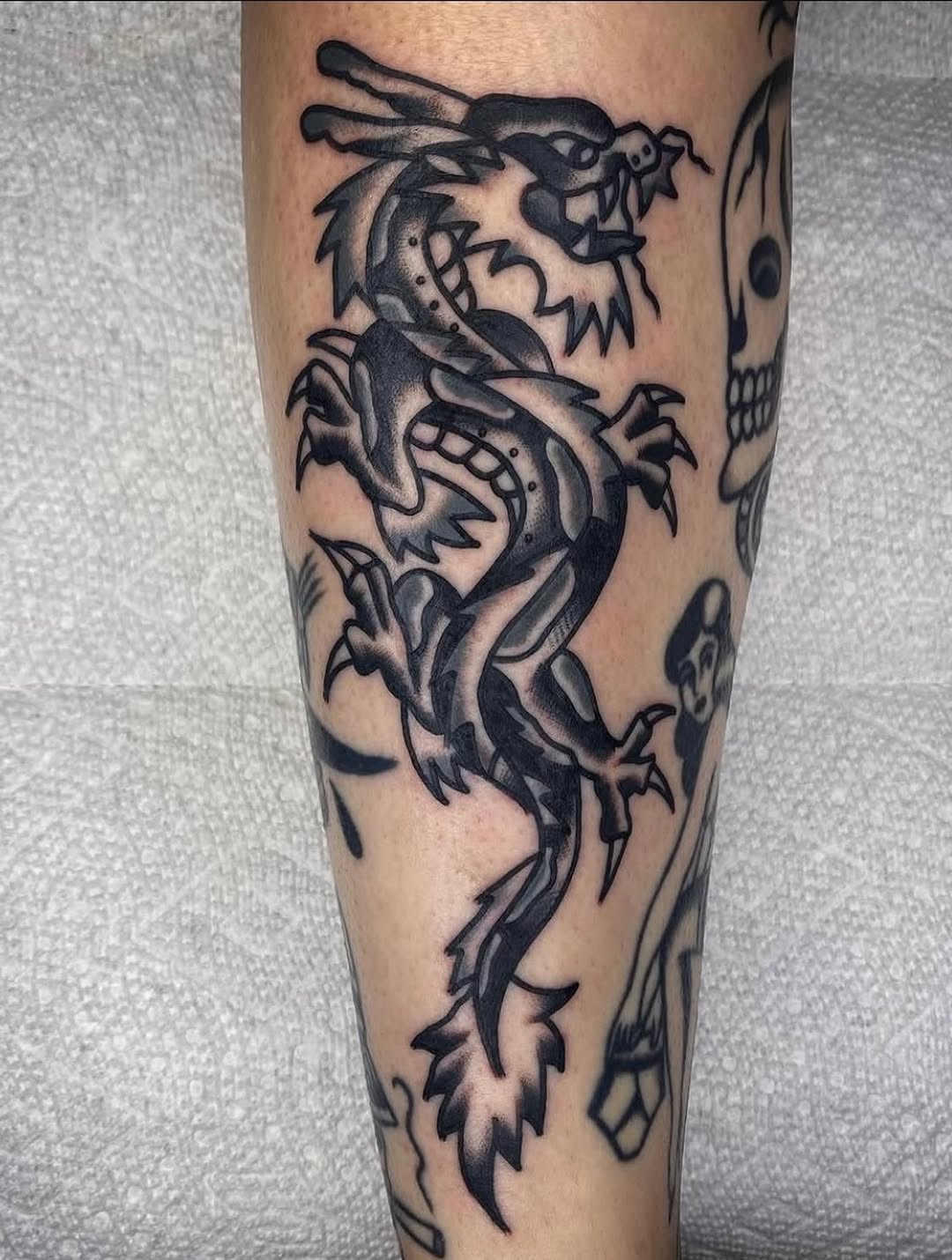 Tattoo by @totota2s — japanese_irezumi, black_and_grey