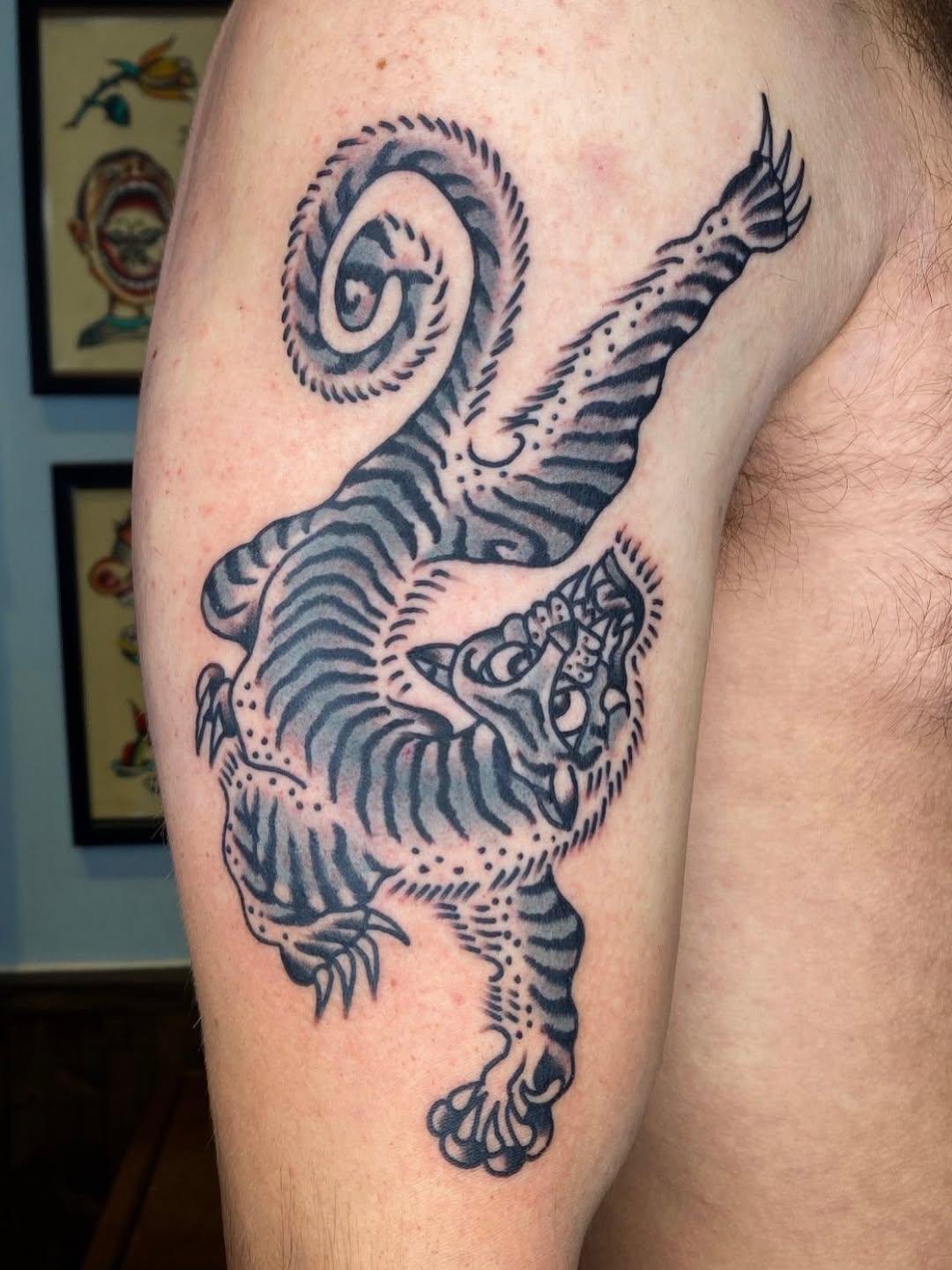 Tattoo by @totota2s — american_traditional, black_and_grey