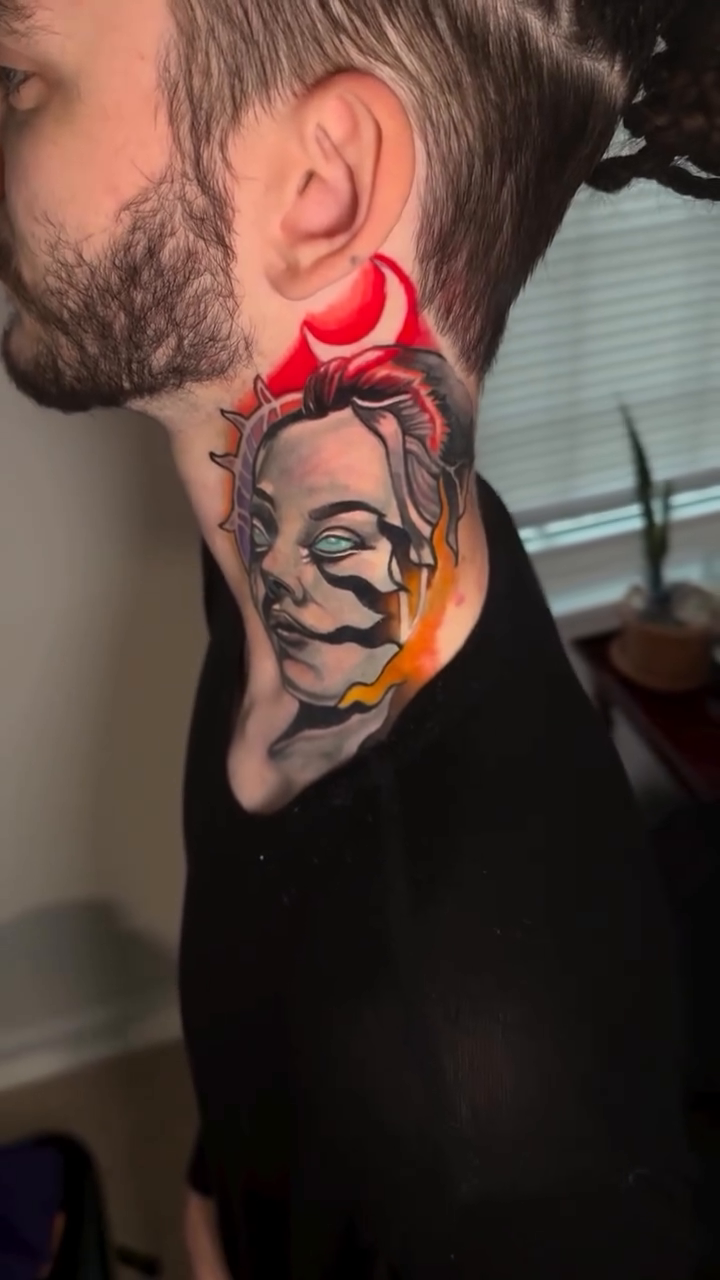 Tattoo by @marshall_sinclair — dark_realism, trash_polka