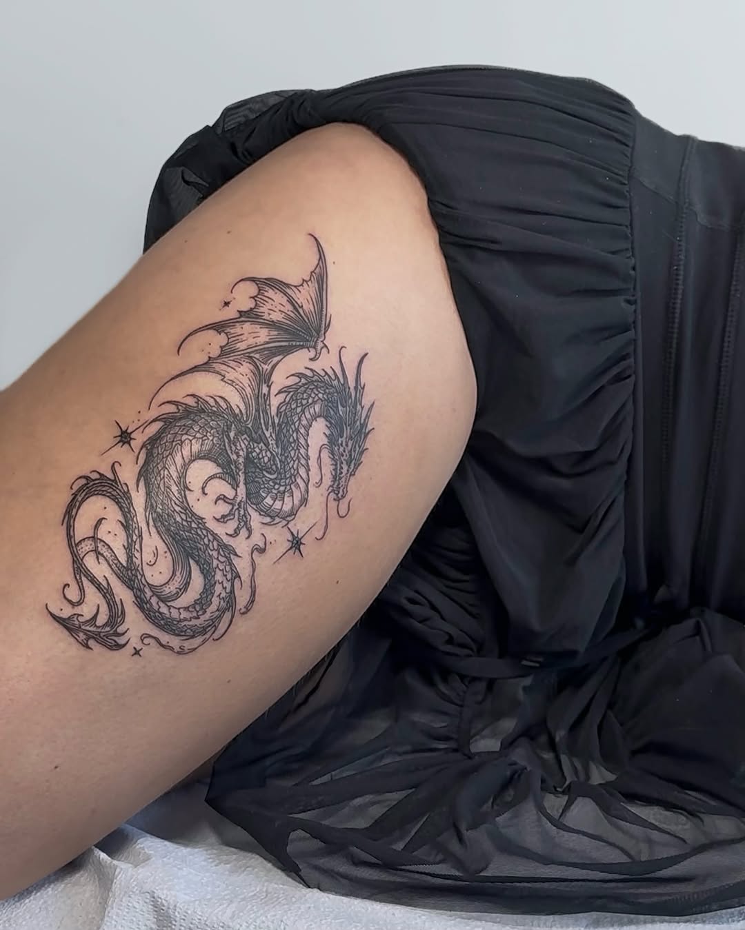 Tattoo by @ruby.tats — illustrative, black_and_grey
