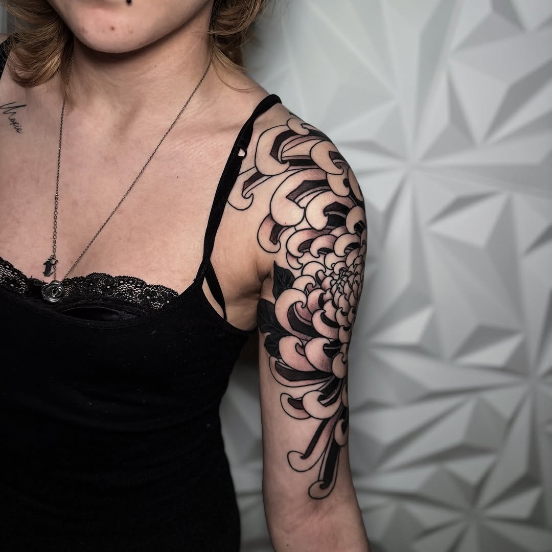 Tattoo by @matttrimbletattoo — japanese_irezumi, black_and_grey
