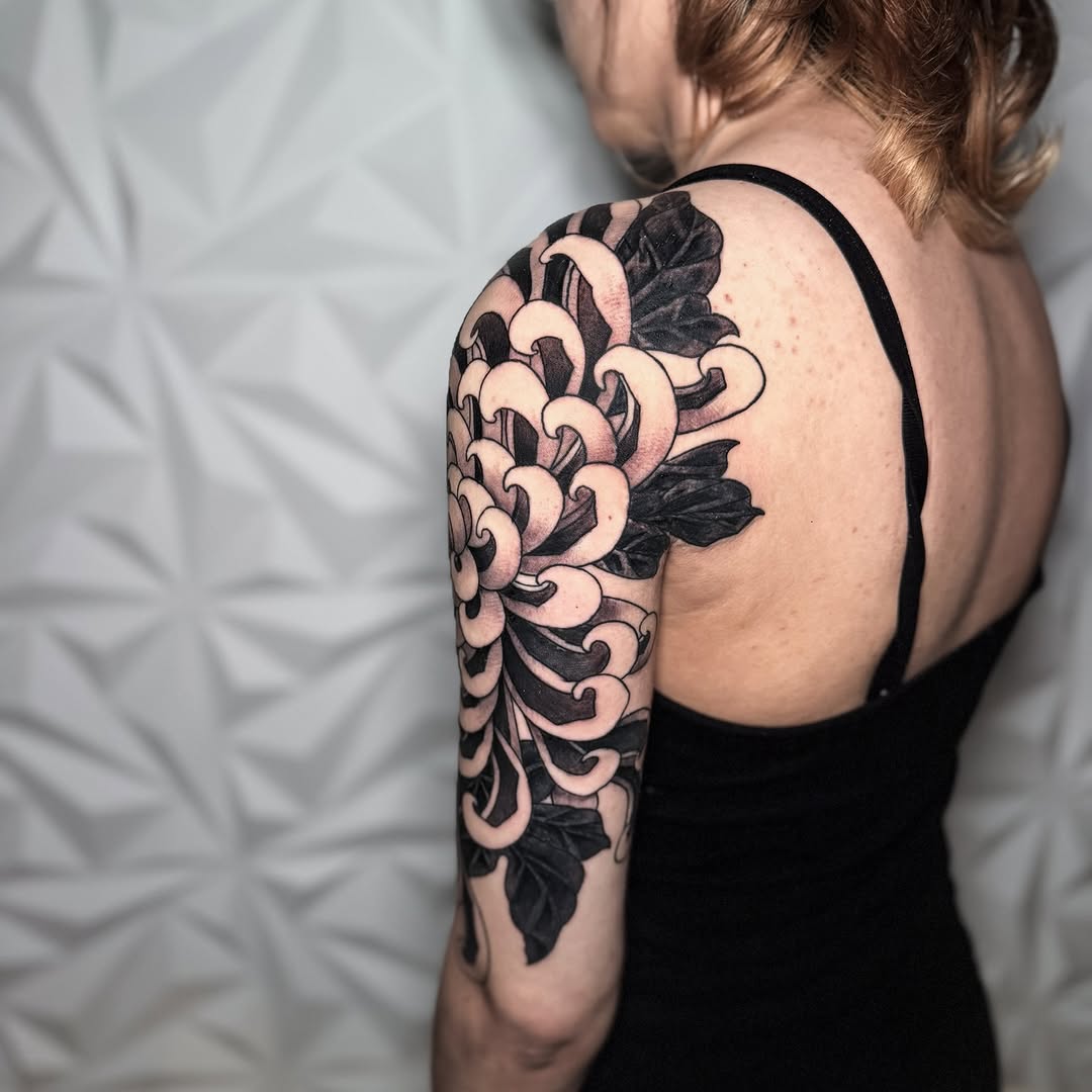Tattoo by @matttrimbletattoo — japanese_irezumi, black_and_grey