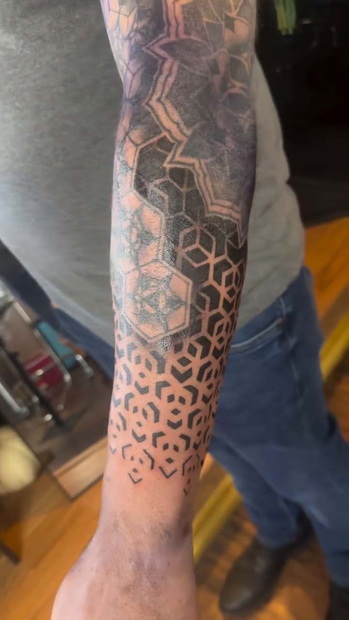 Tattoo by @lacedemonart β geometric, blackwork