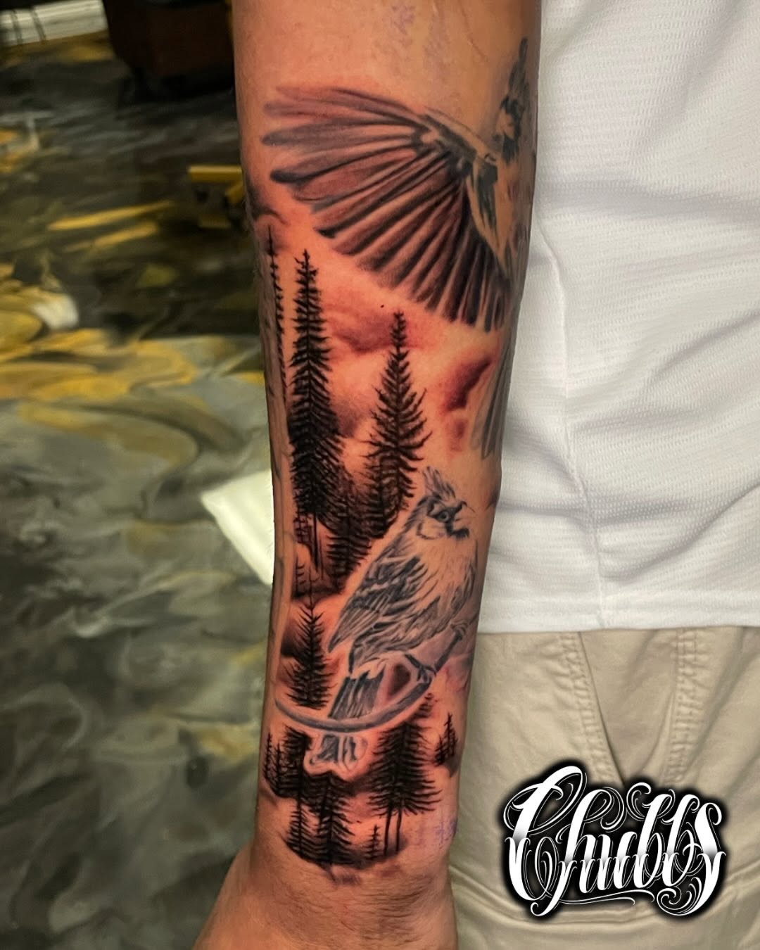 Tattoo by @tatsbychubbs — black_and_grey, realism