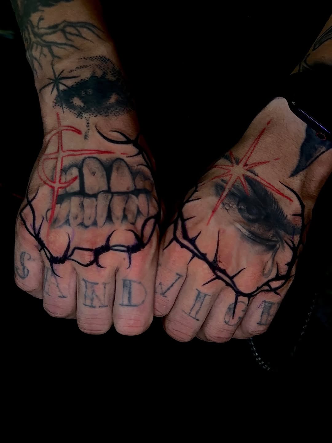 Tattoo by @desolate_tattoos — blackwork, illustrative