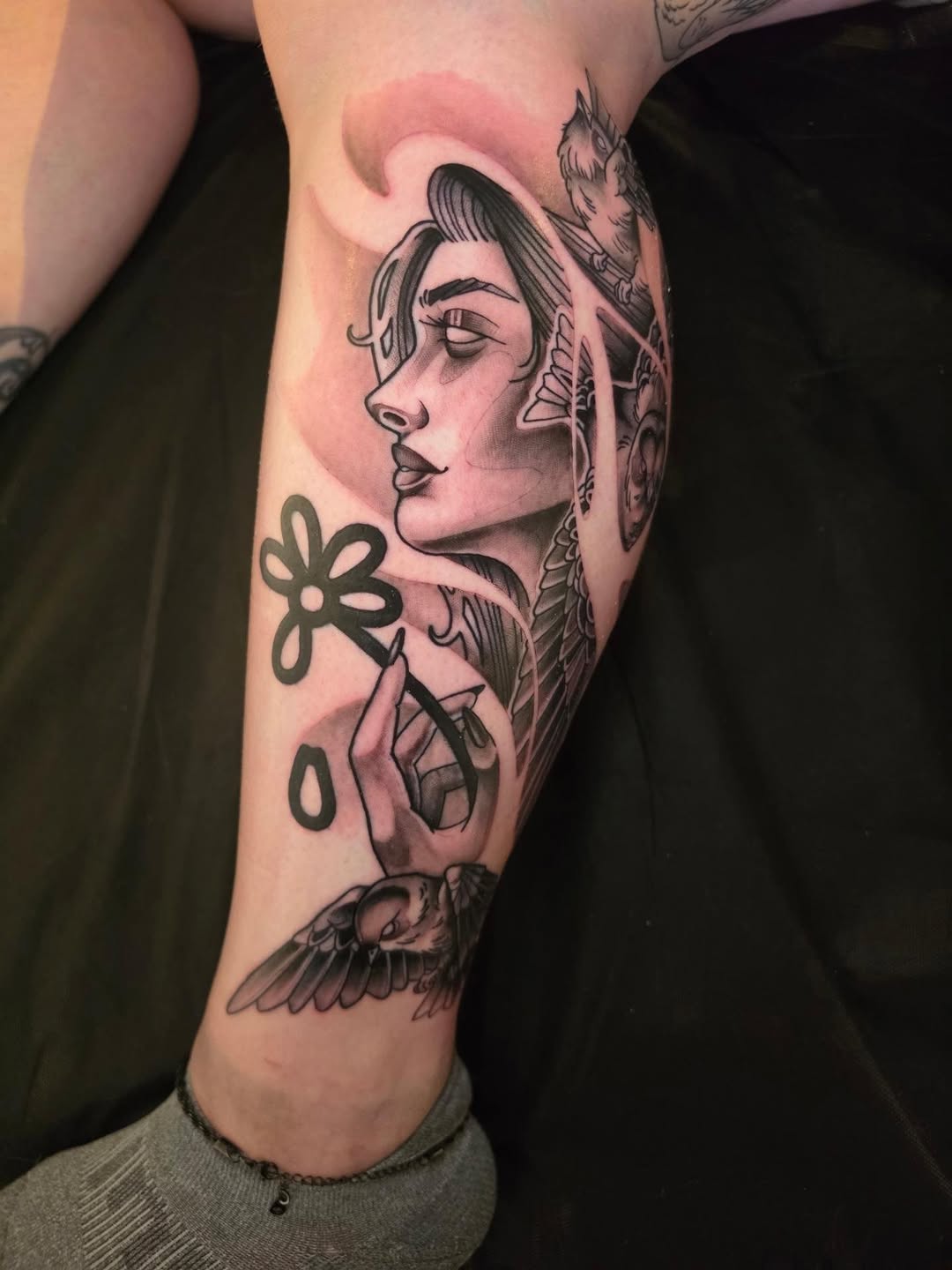 Tattoo by @sawchukart — black_and_grey, realism