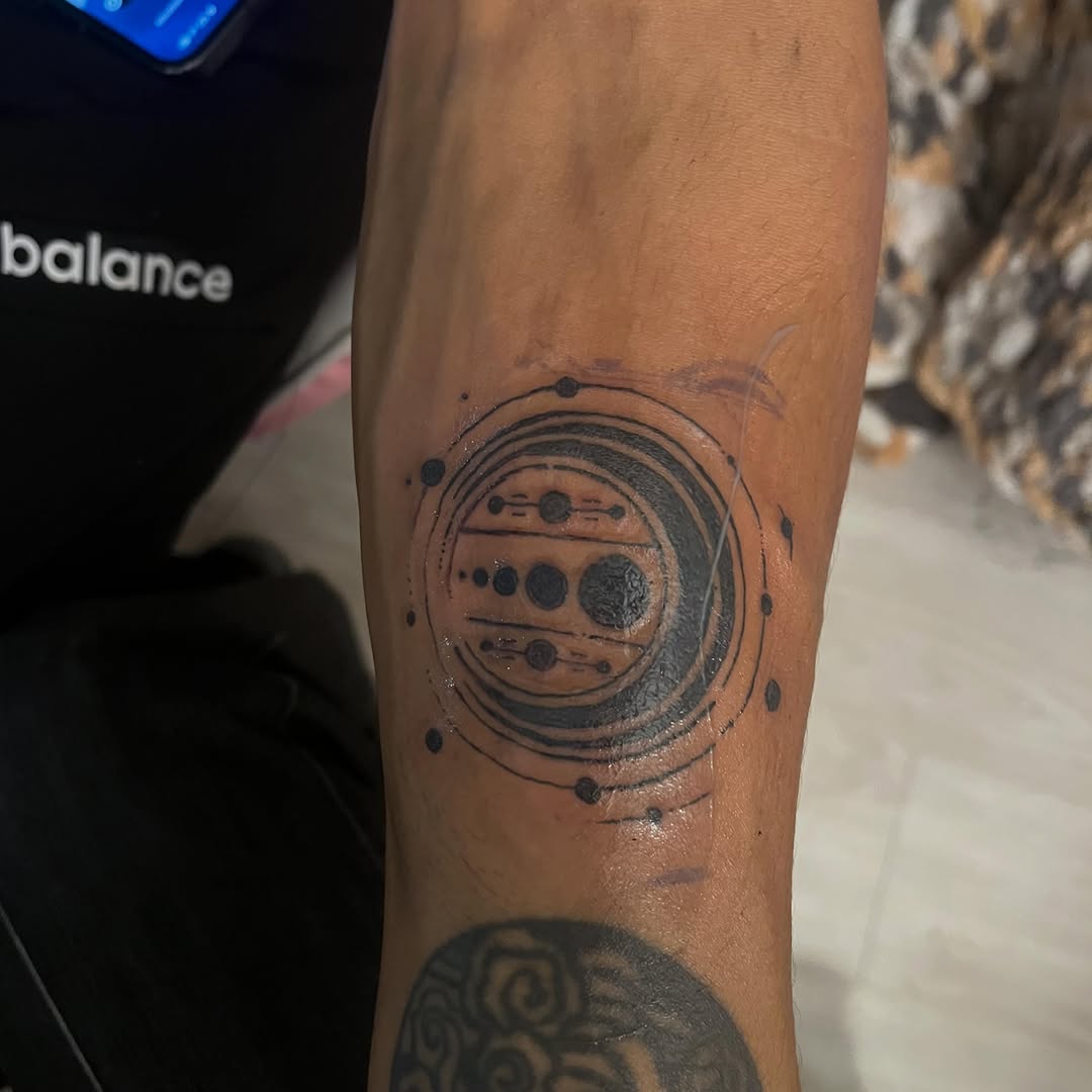 Tattoo by @creaturenomad — geometric