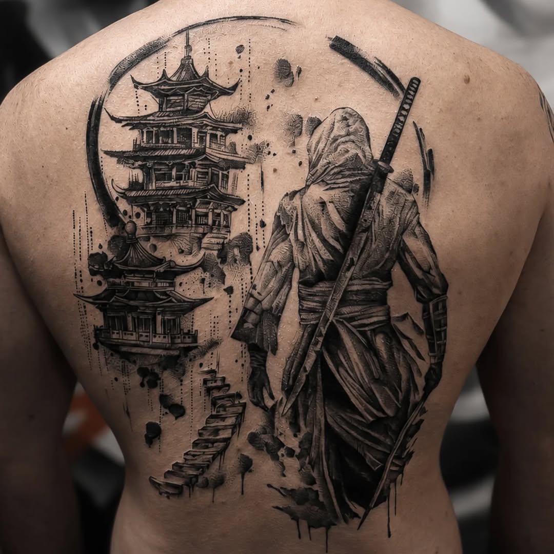 Tattoo by @tattoo_ks_anastasiia — blackwork, illustrative