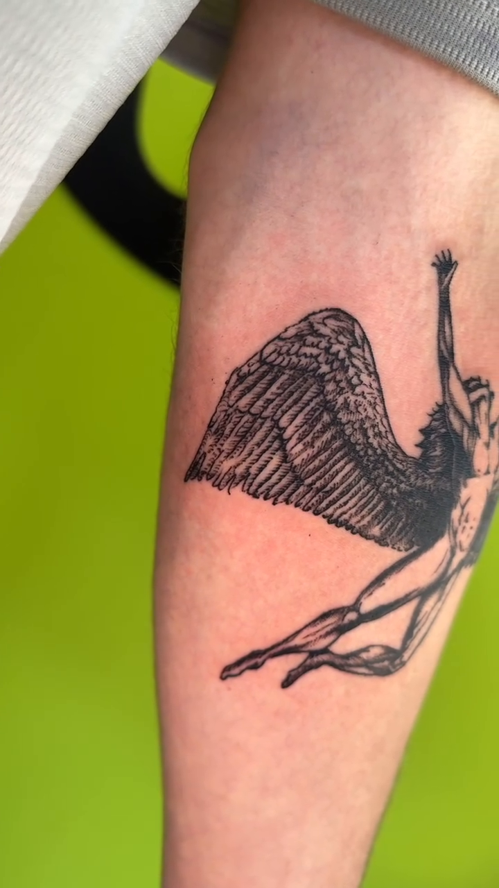 Tattoo by @stevesype — black_and_grey, realism