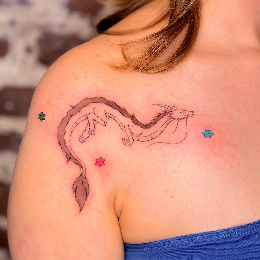 Tattoo by @juhsdink โ fine_line