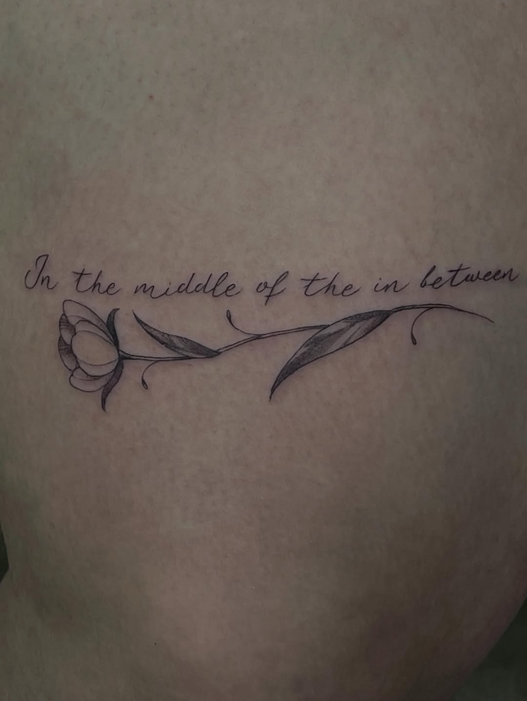 Tattoo by @thinkinkjr — lettering_script, fine_line