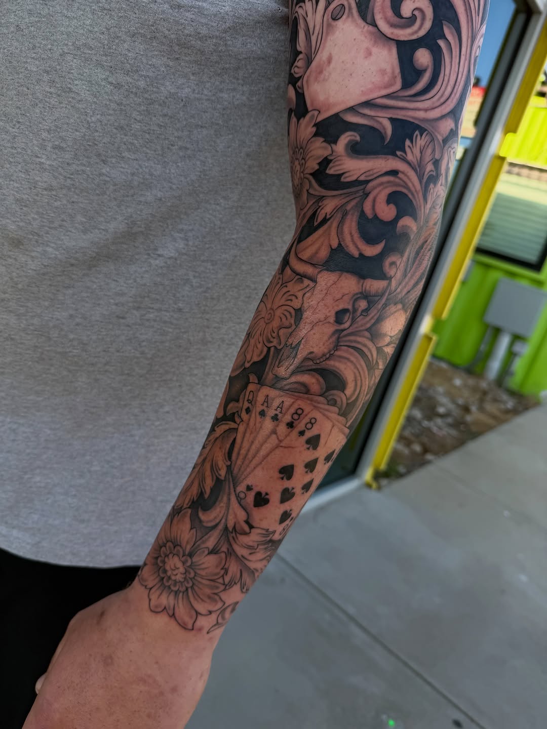 Tattoo by @jadenbelle_j — black_and_grey