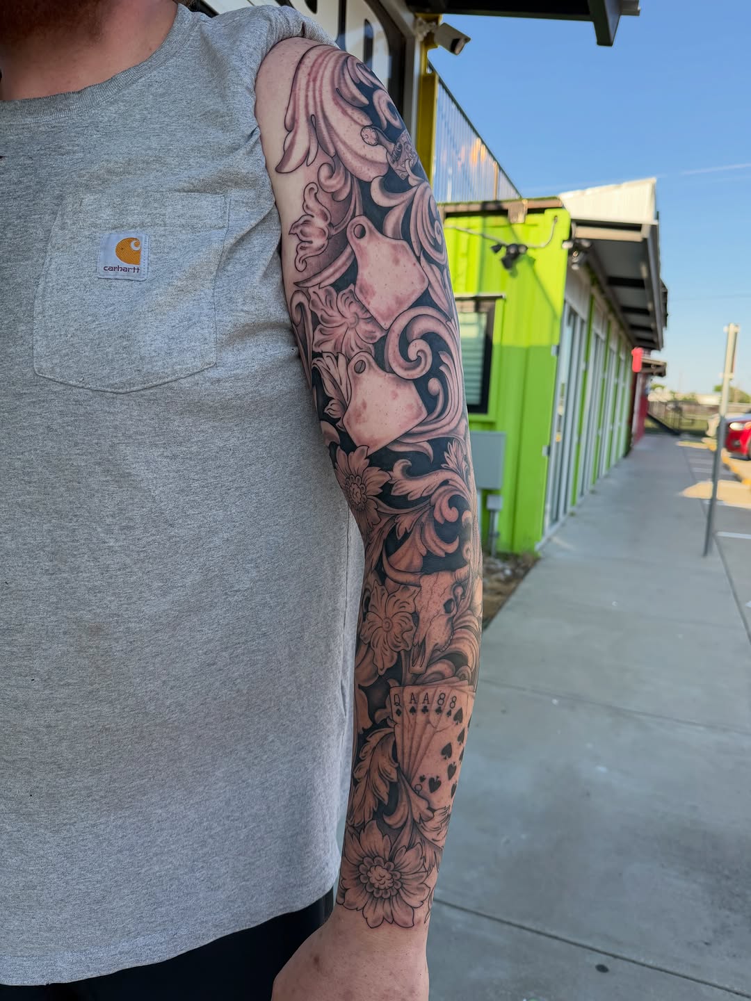Tattoo by @jadenbelle_j — black_and_grey