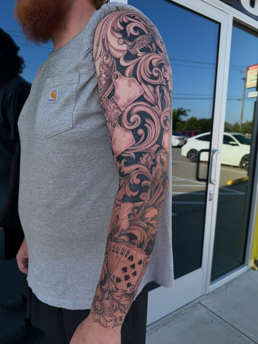 Tattoo by @jadenbelle_j — black_and_grey