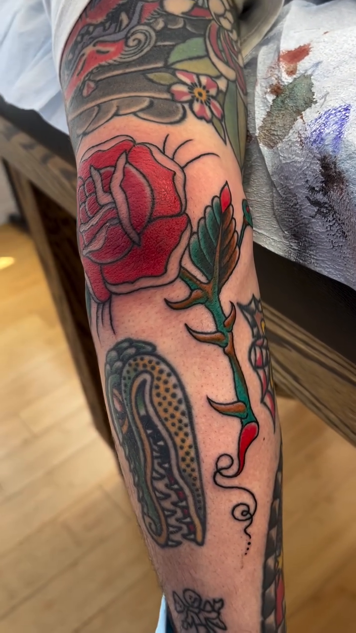 Tattoo by @matthewcrimtattoos — american_traditional, illustrative