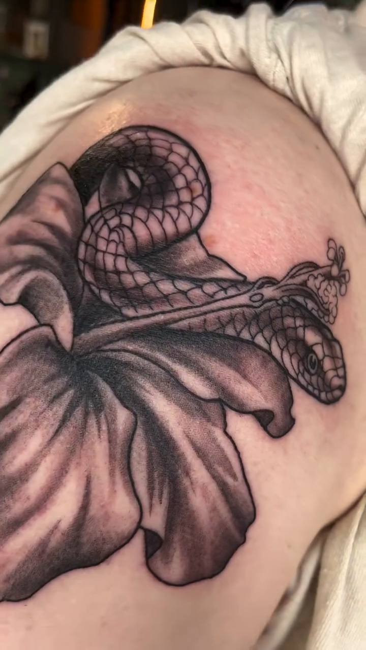 Tattoo by @qrayon.slc — realism, black_and_grey