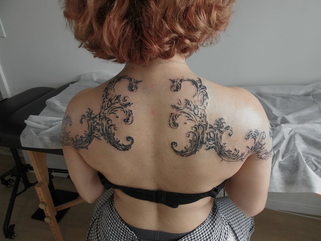 Tattoo by @sacer________ — ornamental, blackwork