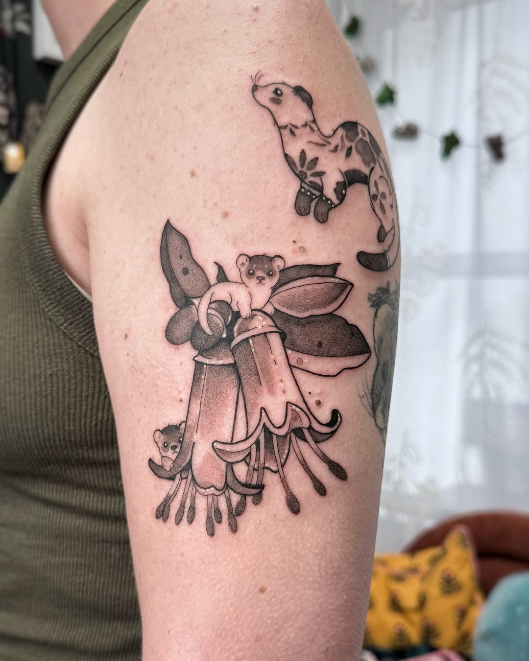 Tattoo by @petite.thief — illustrative, black_and_grey