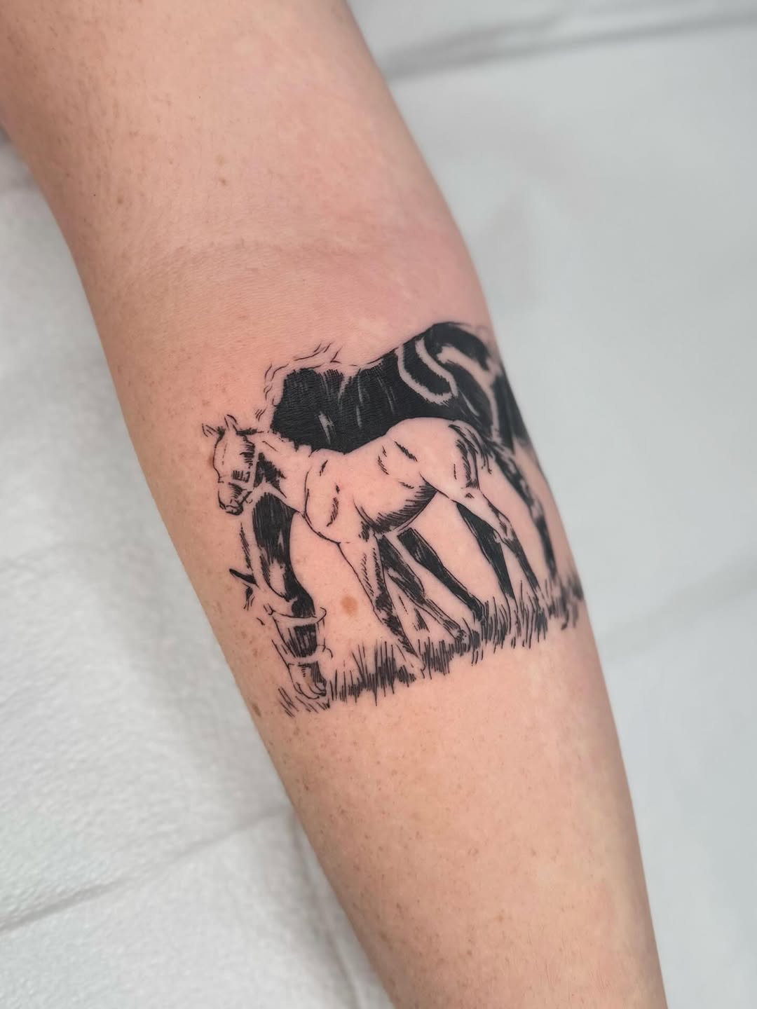 Tattoo by @madhamme — black_and_grey