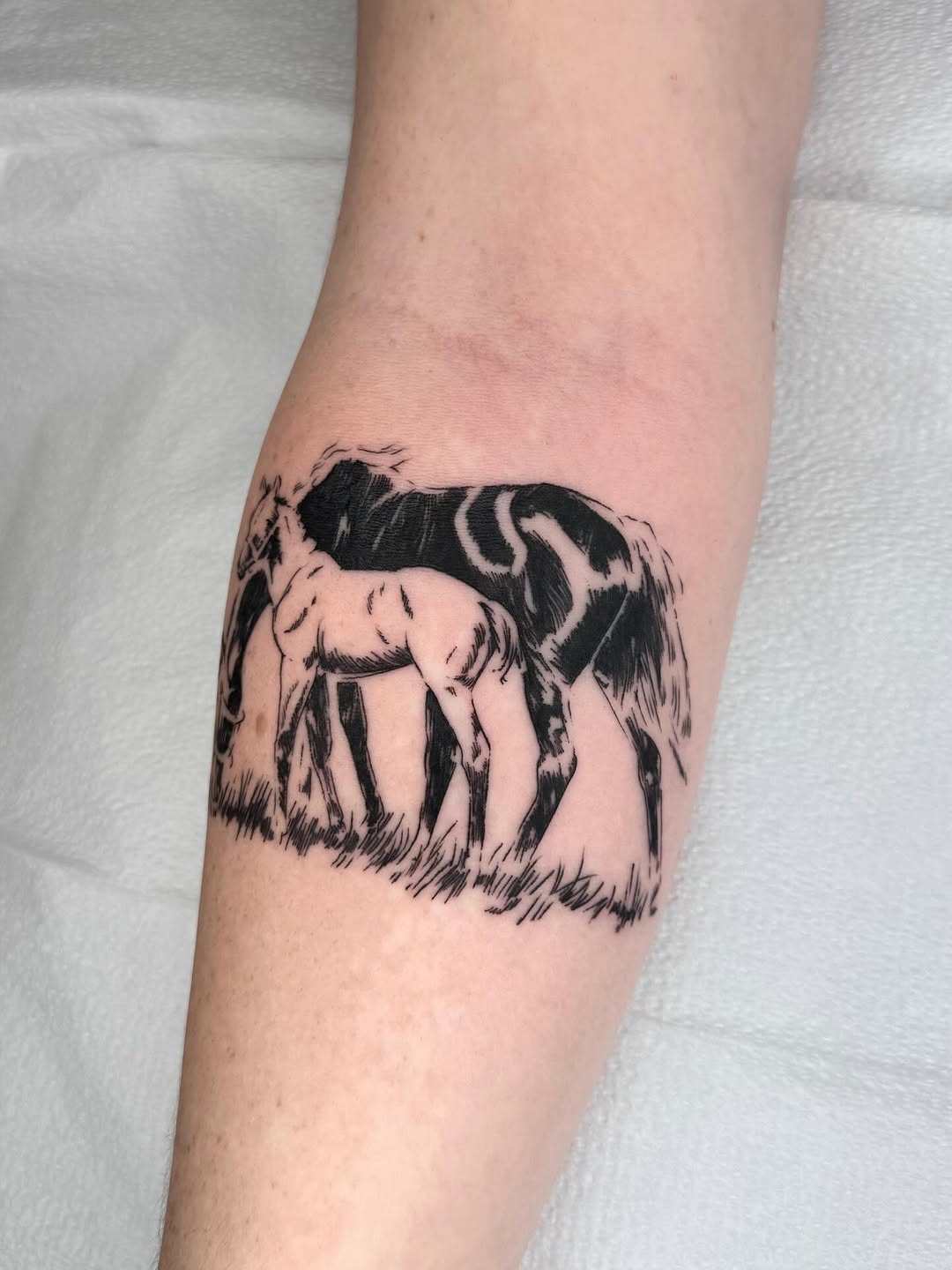 Tattoo by @madhamme — illustrative, black_and_grey