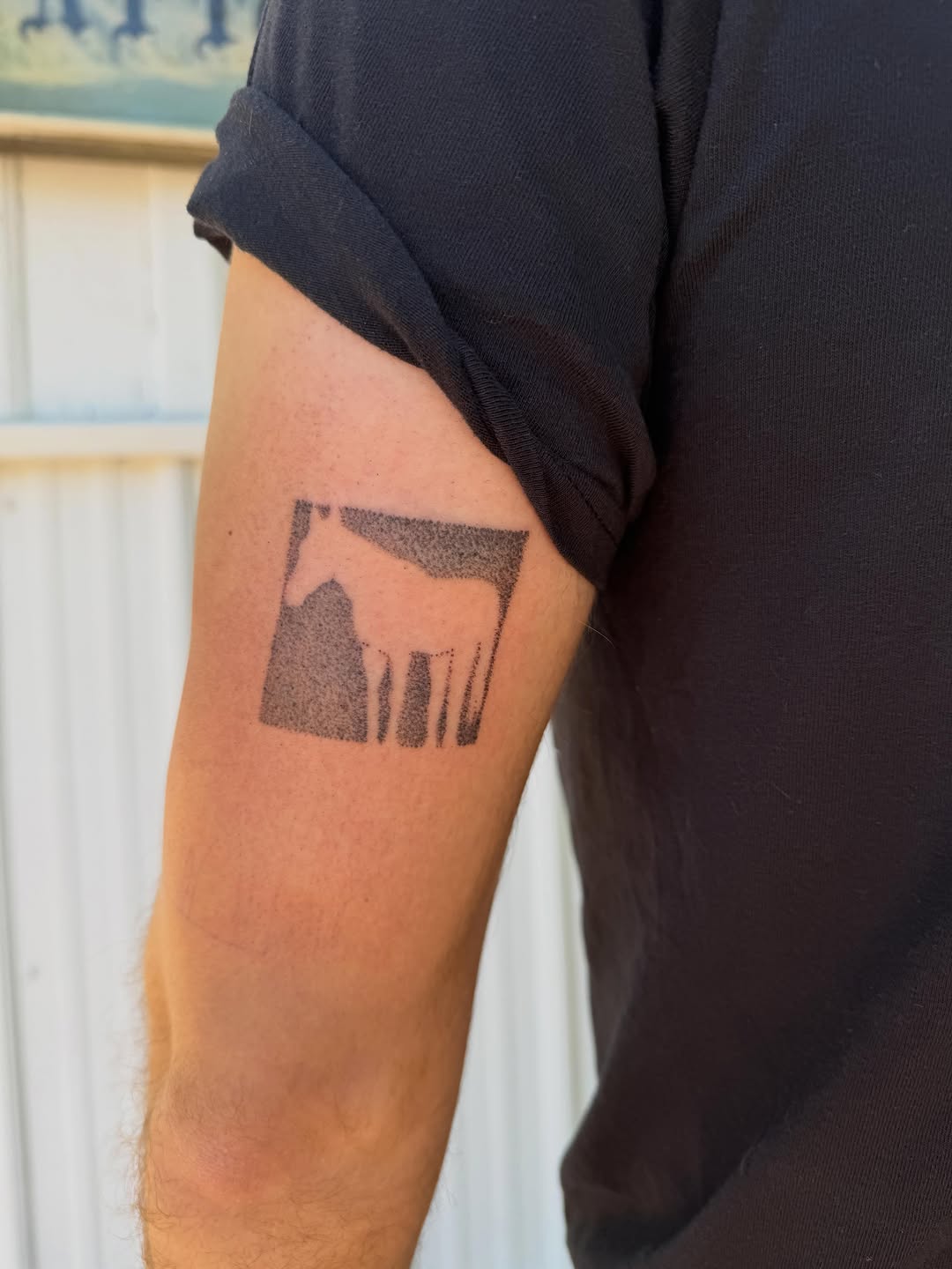 Tattoo by @springgreenes — blackwork, geometric