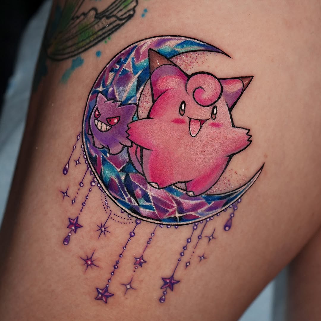 Tattoo by @solrugama — new_school, anime