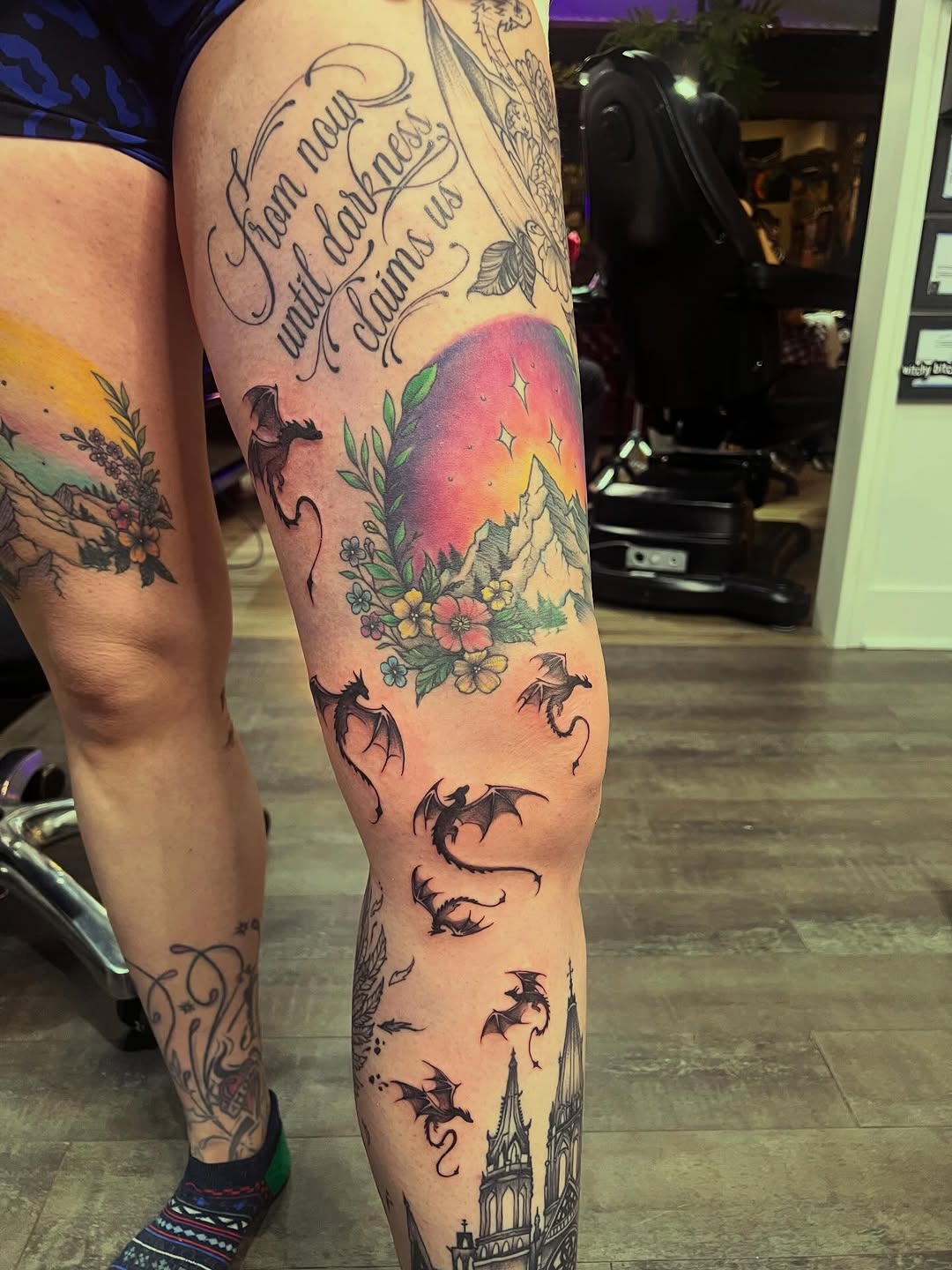 Tattoo by @rikki_mf_bobby — lettering_script, blackwork