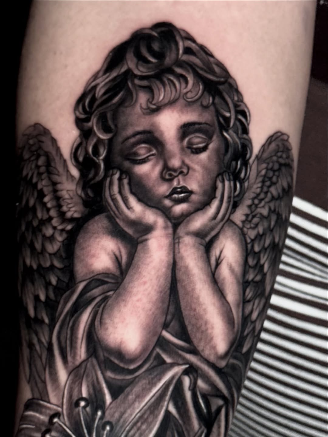 Tattoo by @don_galvis β realism, black_and_grey