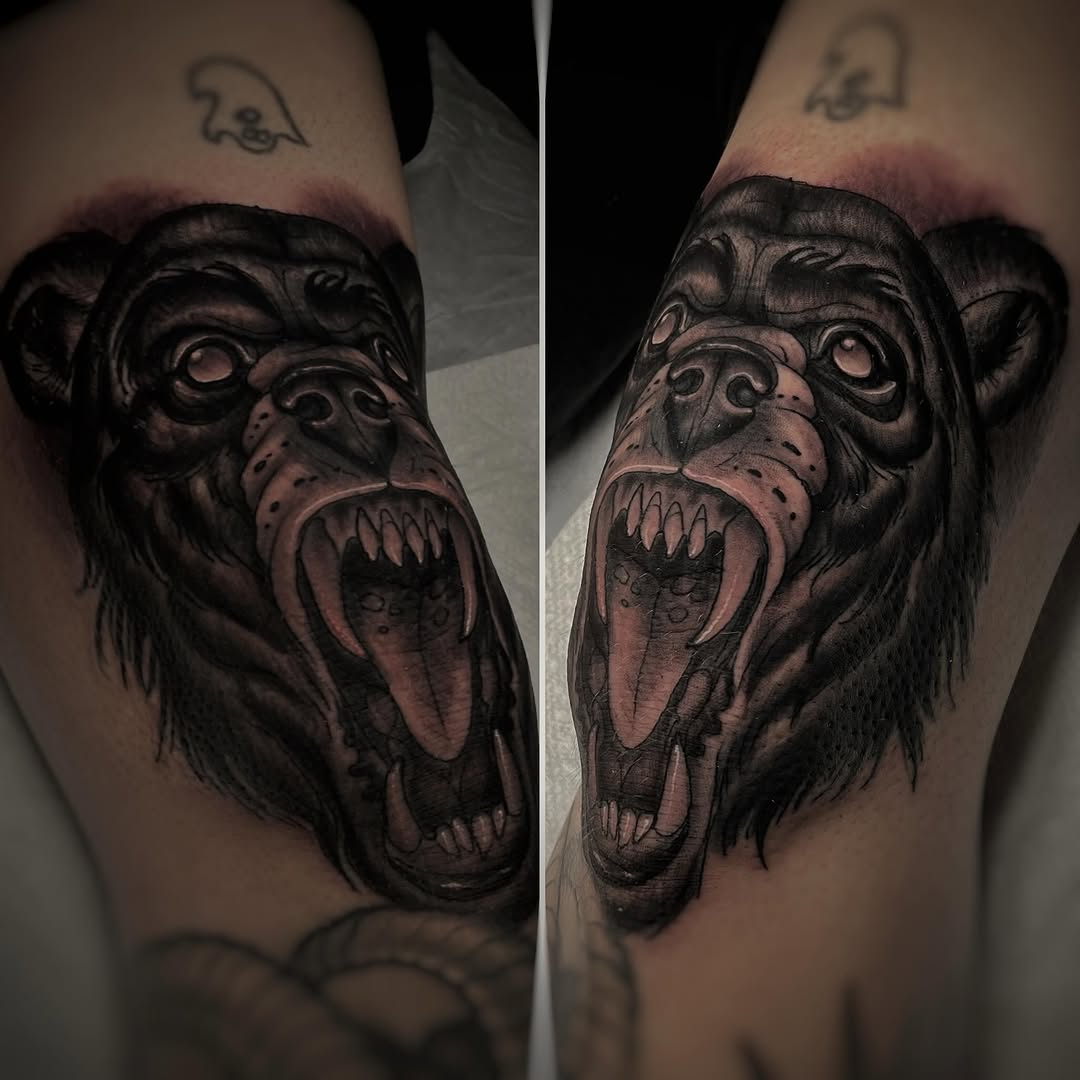 Tattoo by @ickabrams — black_and_grey, realism