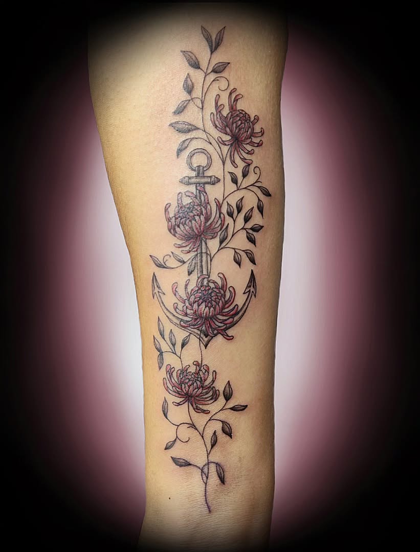 Tattoo by @julies.tattoos — illustrative, black_and_grey
