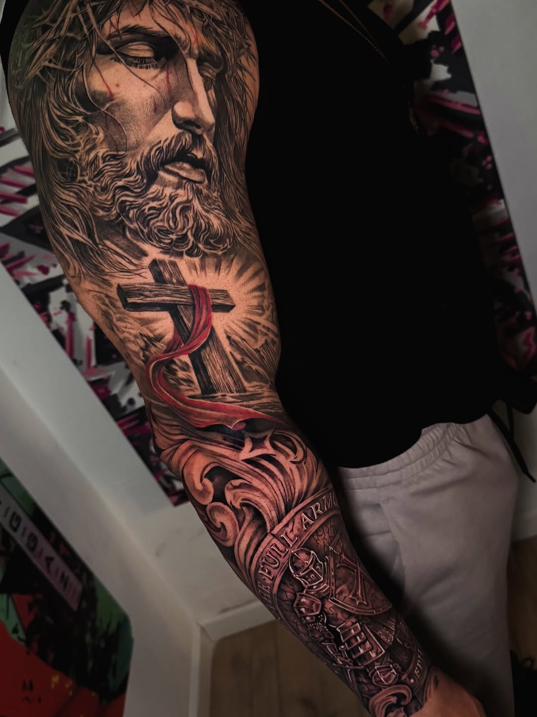 Tattoo by @spin_ink — realism, black_and_grey