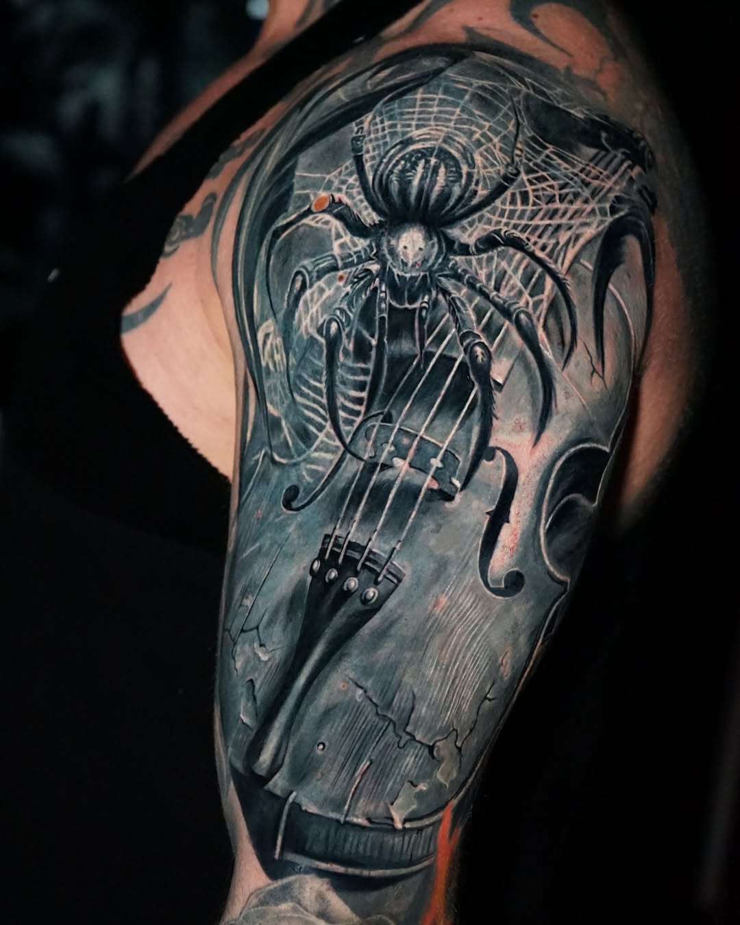 Tattoo by @kiseleva.tattoo — realism, black_and_grey