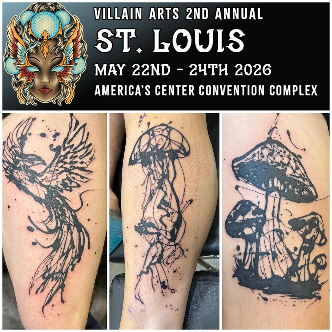 Tattoo by @keithcromieart — blackwork, trash_polka