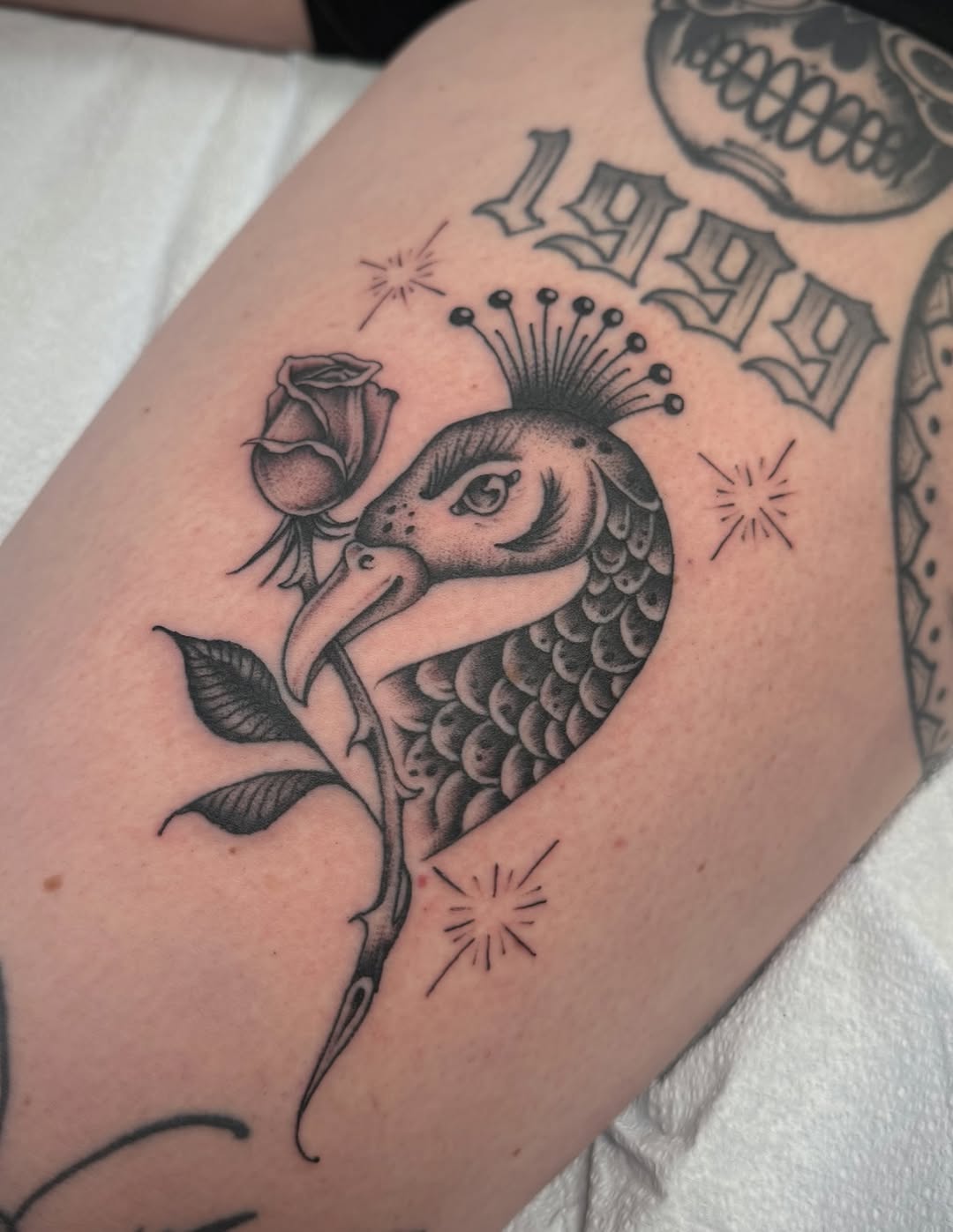 Tattoo by @troymorttattooer — black_and_grey