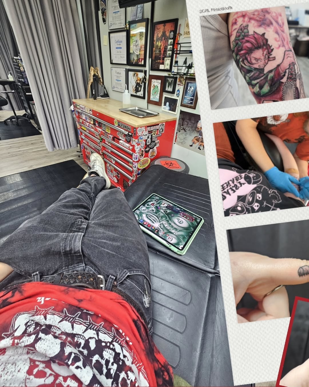 Tattoo by @damian_eames — illustrative, anime